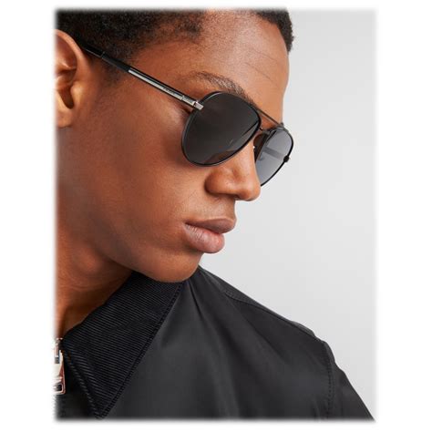 prada sunglasses with iconic metal plaque|aviator sunglasses prada.